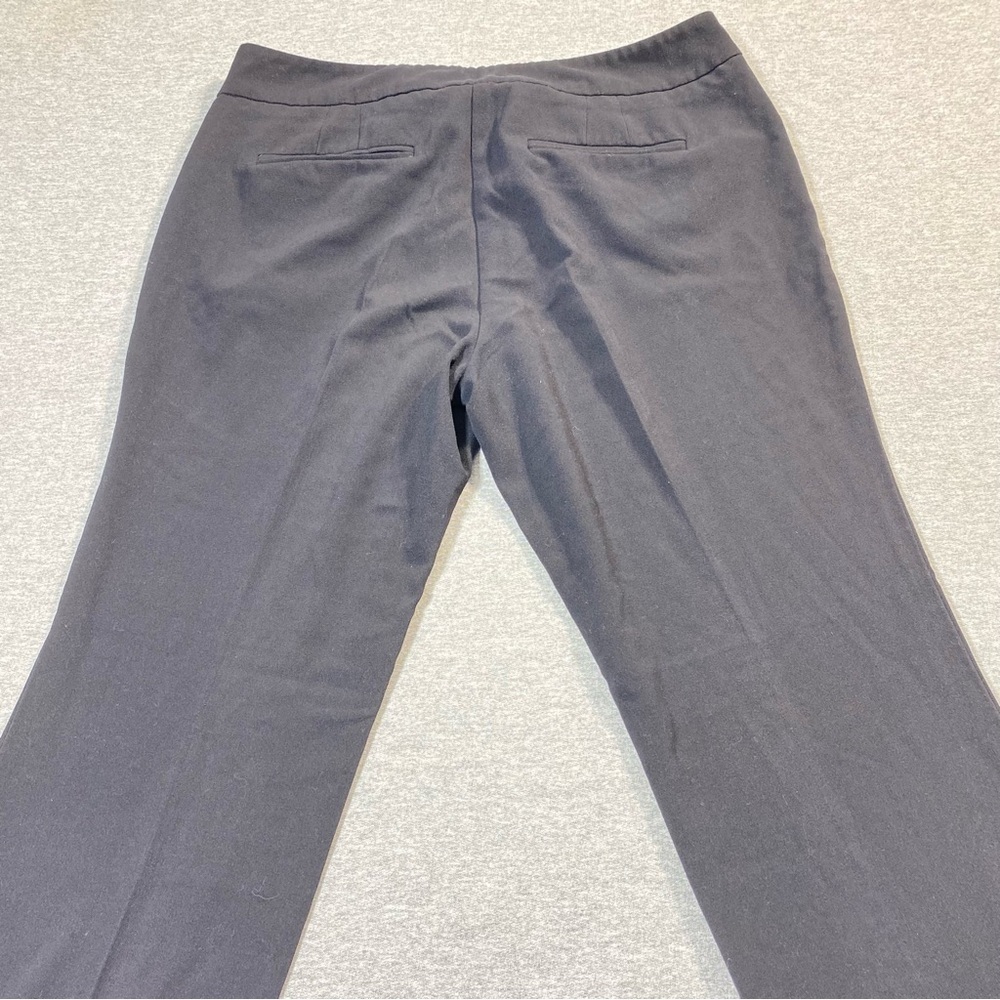 New York & Co Dress Pants Women 10 Black Bootcut Mid Rise Stretch Career Slacks - Picture 7 of 14